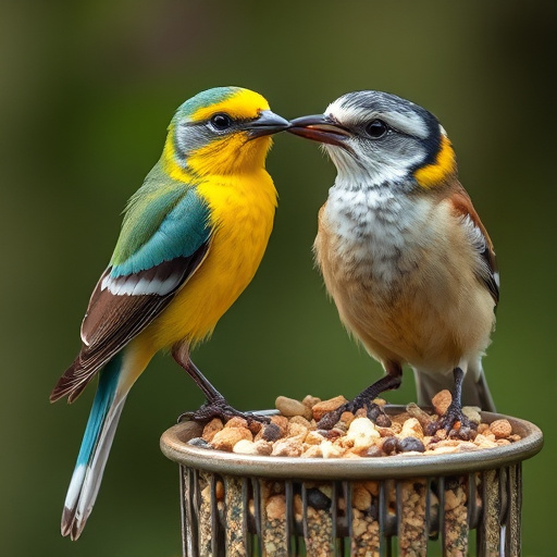 Seasonal bird feeding guide with UK birds
