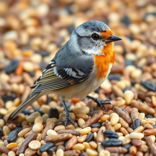 Seed mix with dried fruits