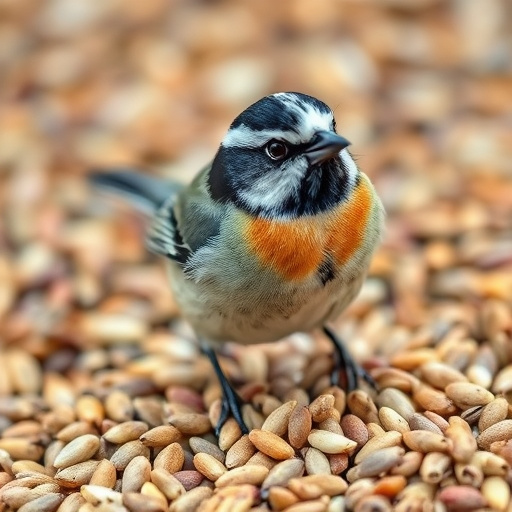 Seeds spilling from open storage bag