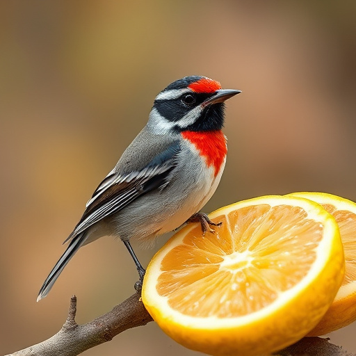 Selection of bird foods on garden table