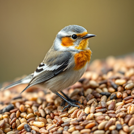 Selection of seed mixes for UK birds