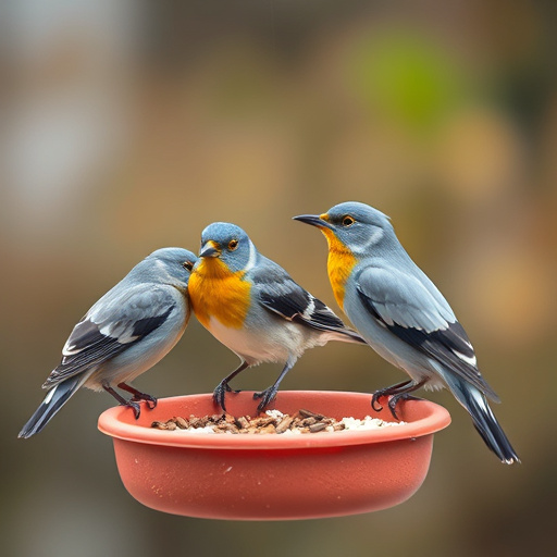 Selective feeding station for small birds