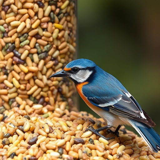 Shopper comparing bird seed prices