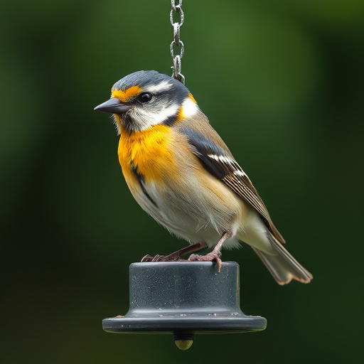 Small bird-friendly garden feeding station