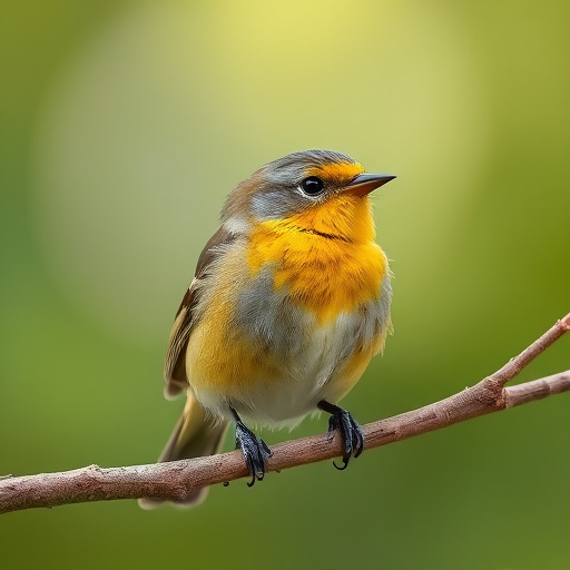 Small birds drinking from birdbath