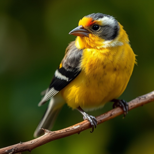 Small birds eating seed from tray