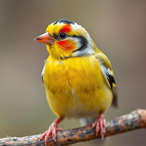 Small birds eating seed from tray
