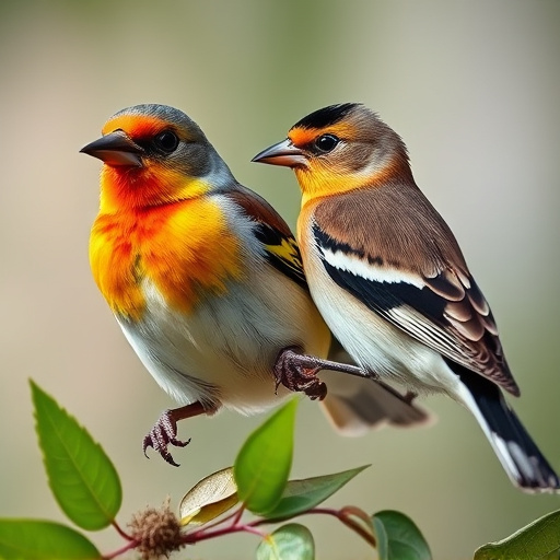 Small birds eating seed from tray