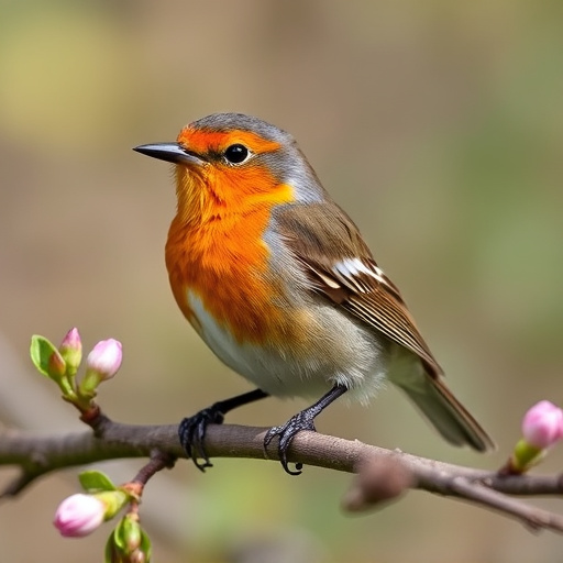 Small birds enjoying seed and berries