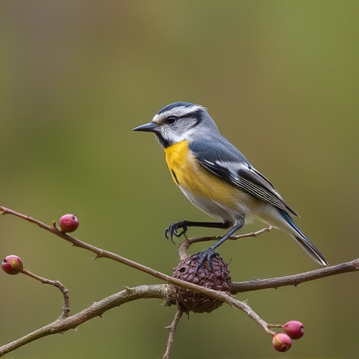 Small birds pecking at niger seeds
