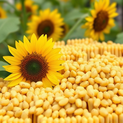 Small garden birds eating sunflower hearts