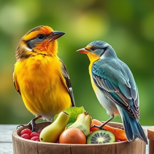 Small garden birds gathered around suet