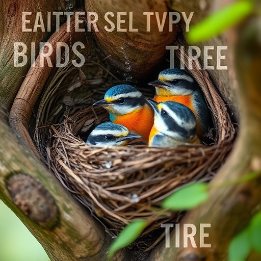 Sparrow leaving an abandoned nest