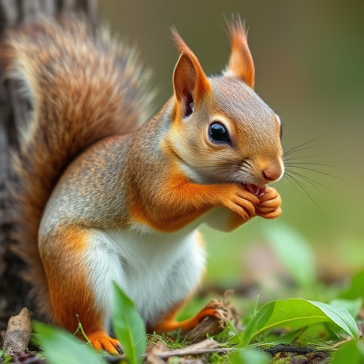 Squirrel caught trying to reach feeder
