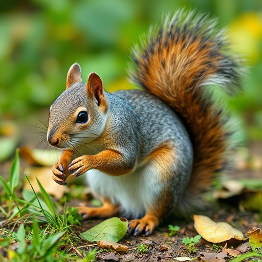 Squirrel-proof bird feeder in backyard