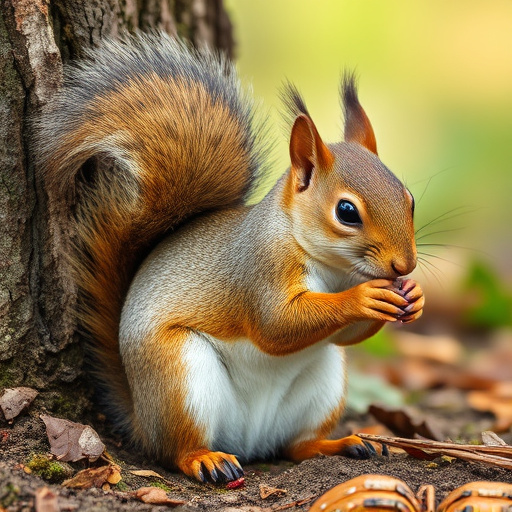 Squirrel-proof feeder with seed compartment