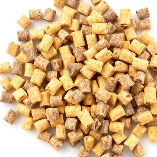 Stacks of suet pellets bags UK