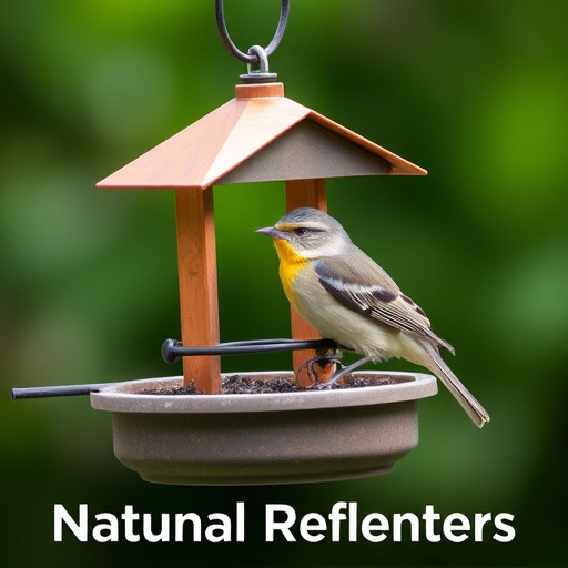 Sturdy feeder mounted on pole guard