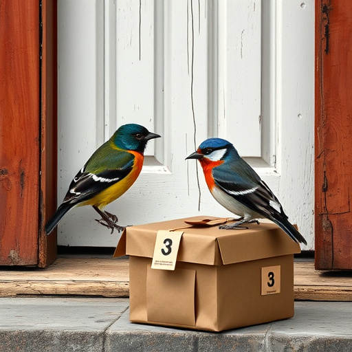 Suet and seed mix in delivery box