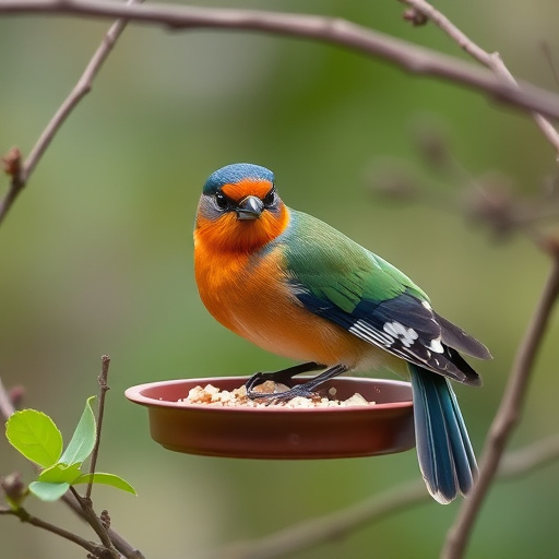 Suet balls dangling from tree branch