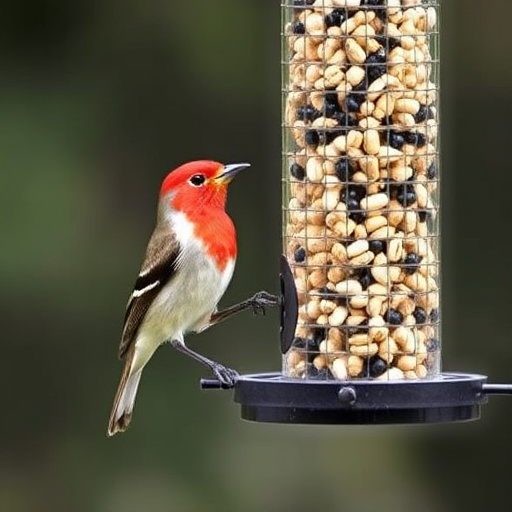 Suet balls stacked inside wire feeder cage