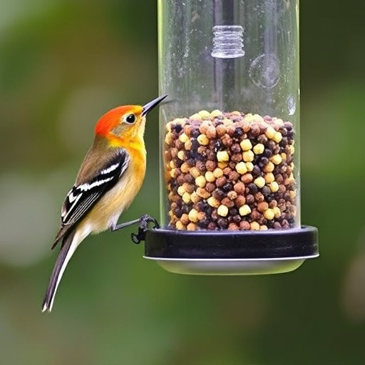 Suet balls stacked inside wire feeder cage