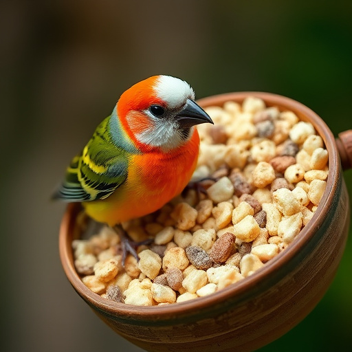 Suet cubes scattered on bird table outdoors