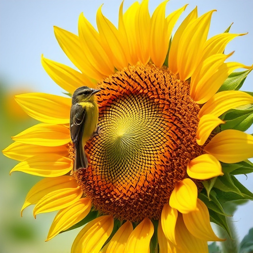 Sunflower hearts in eco-friendly paper bag