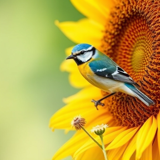 Sunflower hearts poured into bird table tray