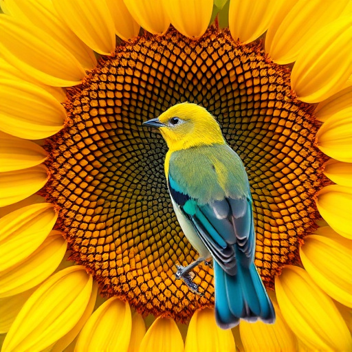 Sunflower hearts poured into bird table tray