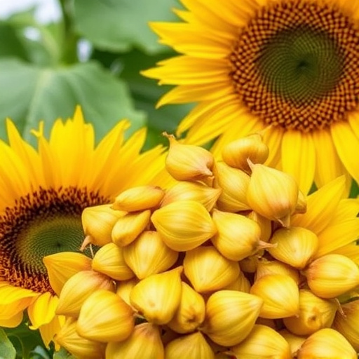 Sunflower hearts poured into bird table tray