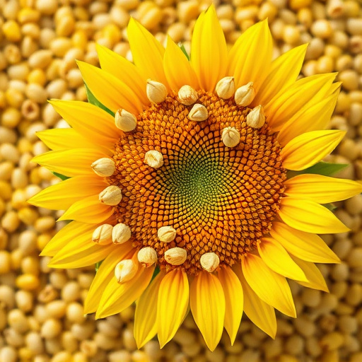 Sunflower hearts poured into bird table tray
