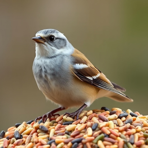 Sunflower seeds and grains mix