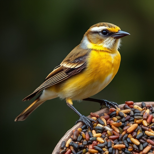 Sunflower seeds and grains mix