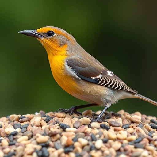 Sunflower seeds and grains mix