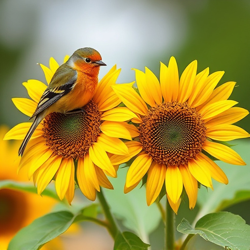 Tits feeding from tray of sunflower hearts