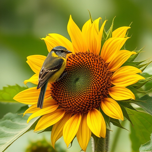 Tits feeding from tray of sunflower hearts
