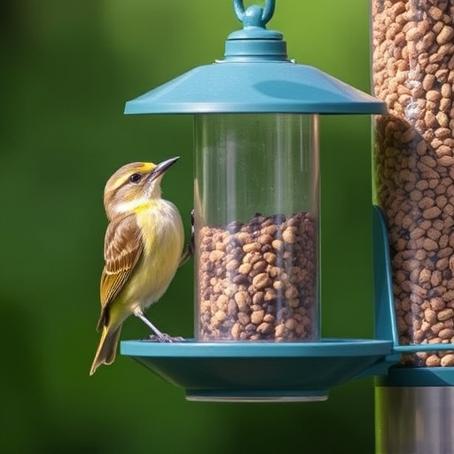 Tray-style feeder catching falling bird seed