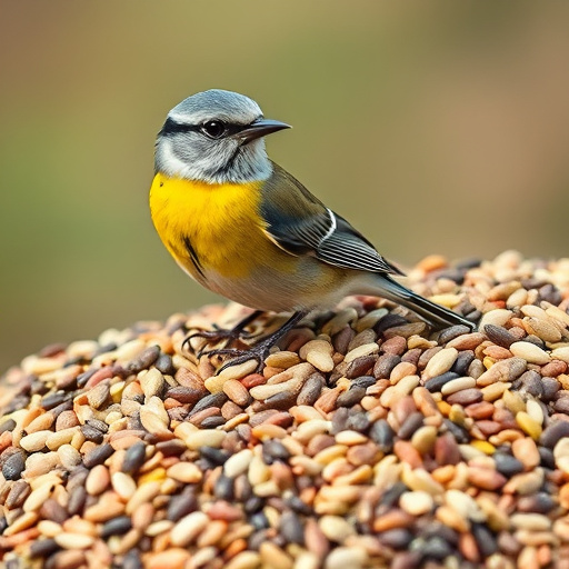 Variety of seeds for small garden birds