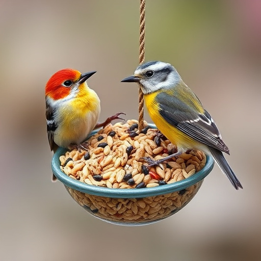 Variety of seeds for small garden birds