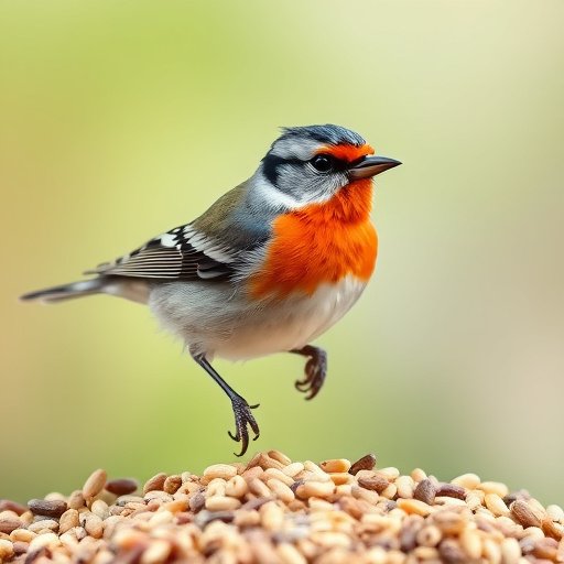 Variety of seeds spilling from bag