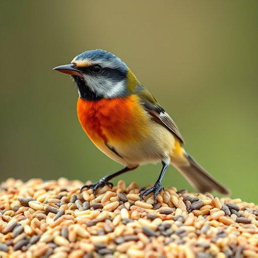 Variety of seeds spilling from bag