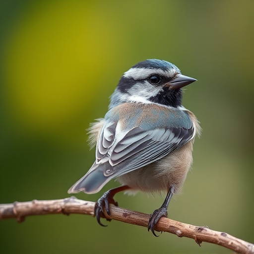 Variety of small birds sharing feeder