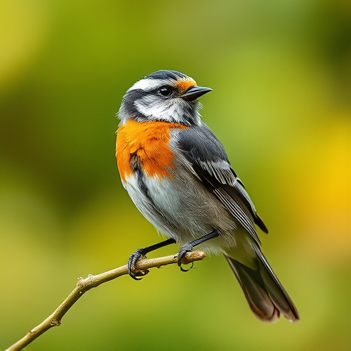 Variety of wild birds around seed feeder