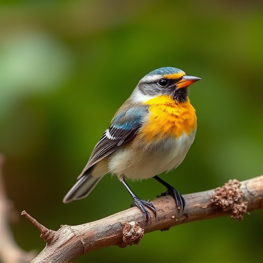 Variety of wild birds around seed feeder