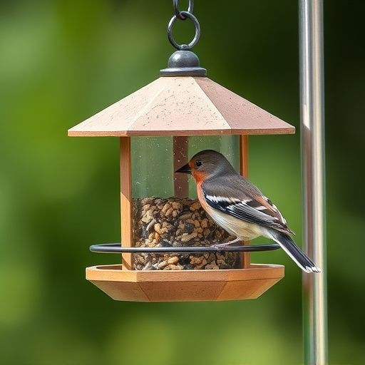 Weatherproof feeder protecting bird seed