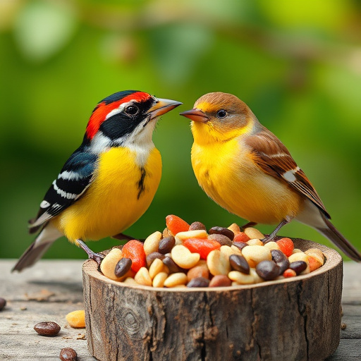 Wild bird food package at front door