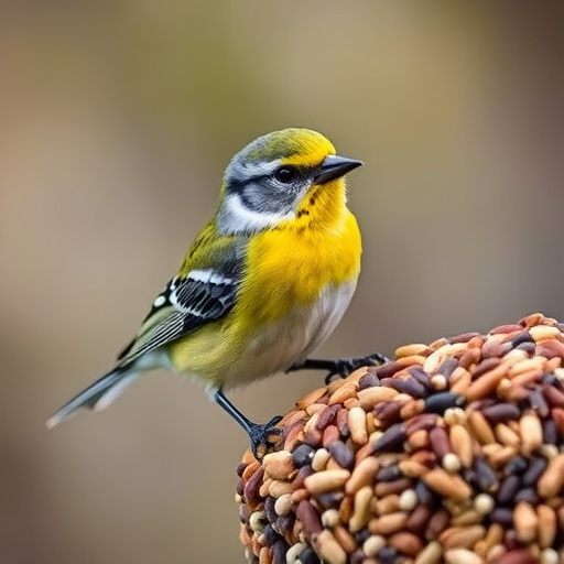 Wild bird seed mix in packaging