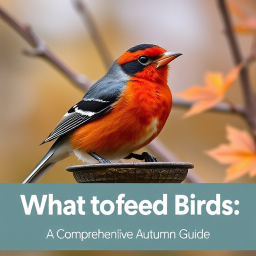 Wild birds eating pumpkin seeds