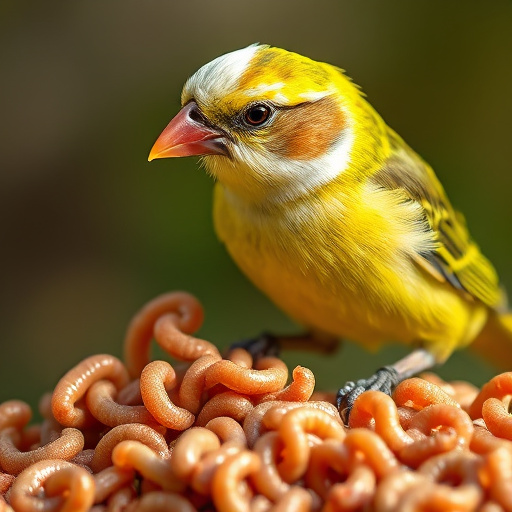 Wild birds enjoying protein-rich suet mix